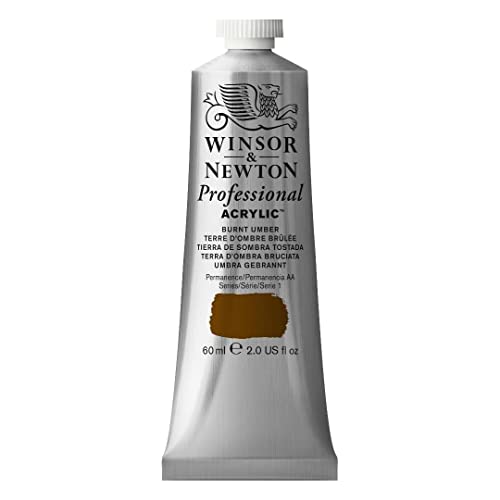 Winsor & Newton Professional Acrylic Paint, 60ml (2-oz) Tube, Burnt Umber