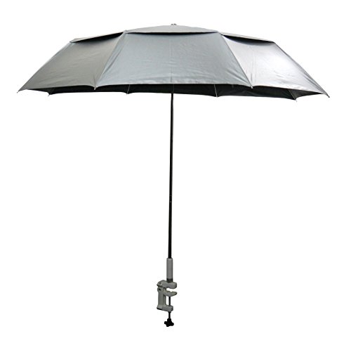 Guerrilla Painter Multi Mount Collapsible Plein Air Painter's Umbrella, Silver