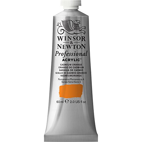 Winsor & Newton Professional Acrylic Paint, 60ml (2-oz) Tube, Cadmium Orange