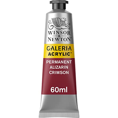 Winsor & Newton Galeria Acrylic Color, 60ml (2-oz) Tube, Permanent Alizarin Crimson