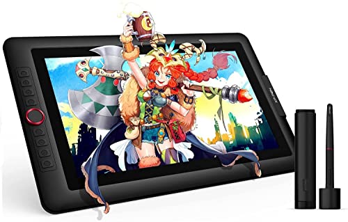 15.6" Drawing Tablet with Screen XPPen Artist 15.6 Pro Tilt Support Graphics Tablet Full-Laminated Red Dial (120% sRGB) Drawing Monitor Display 8192 Levels Pressure Sensitive & 8 Shortcut Keys