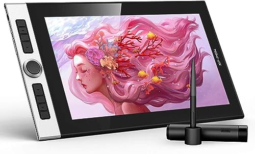 XPPen Innovator 16 Pen Display 15.6 Inch Drawing Monitor Full-Laminated Technology Graphics Monitor with Tilt Support Passive Pen and 8 Customizable Shortcut Keys(Supports 92% Adobe RGB Color Gamut)