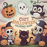 Cozy Halloween Coloring Book:...