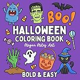 Halloween Coloring Book: Bold...