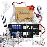 NIL TECH 37-Piece Premium Shading Pencils for Drawing, Include Exclusive Tutorials and Sketch Pad – Perfect as Birthday Gifts, Holiday Gifts, or Artist Gifts Ideal for Detailed Sketches, Fine Shading