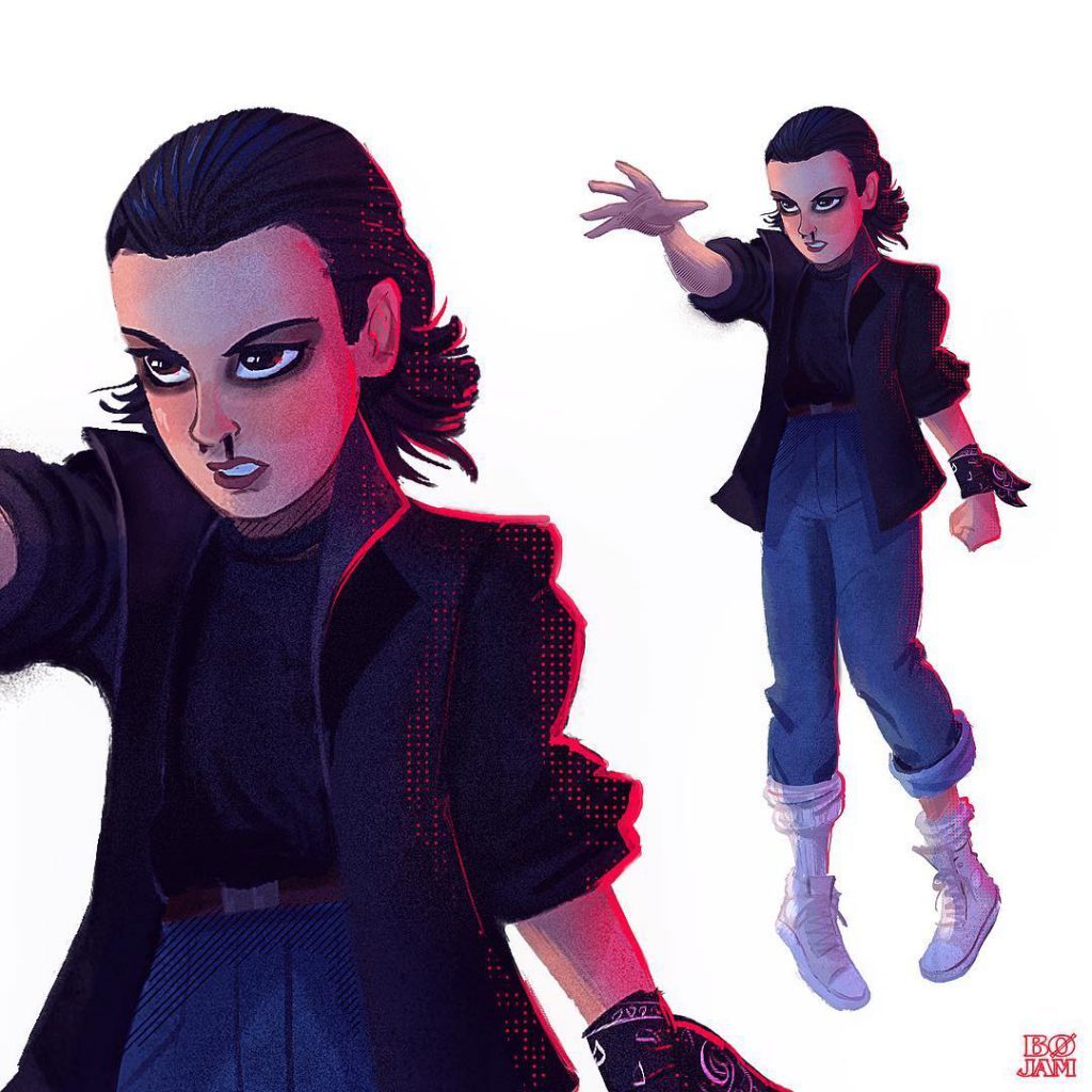 Stranger Things Fan Art of Eleven by BØ.JAM