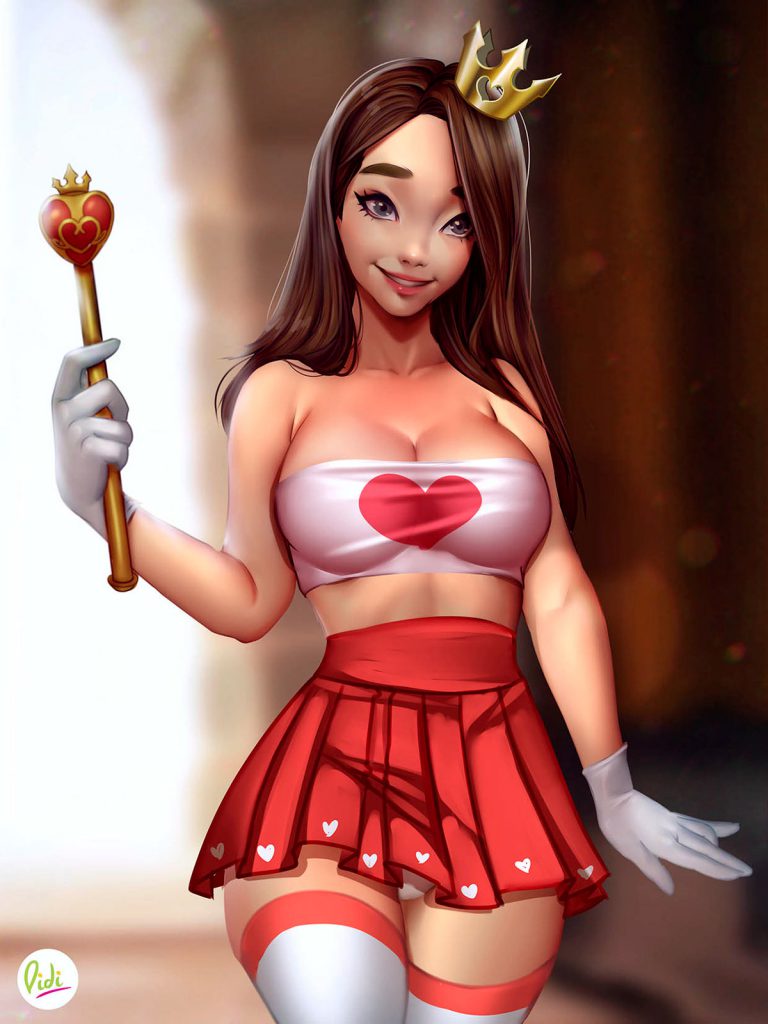 Digital Painting |Digital Art | Queen Of Hearts