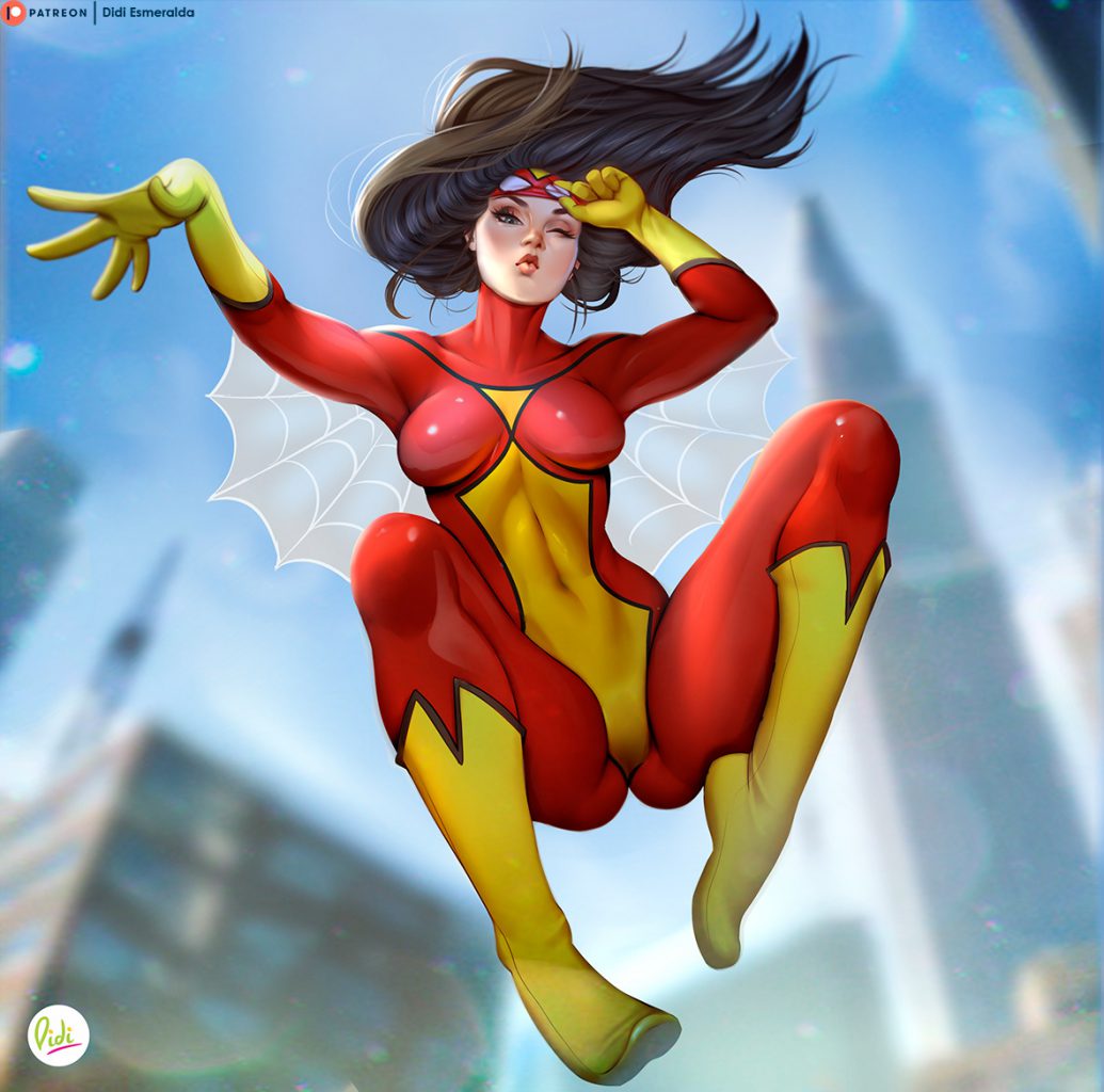 SpiderWoman Aesthetic | Digital Painting |Digital Art