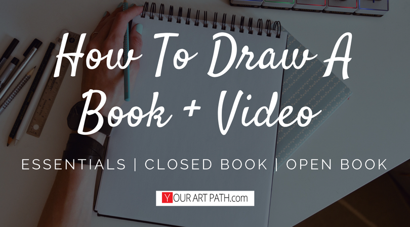 How to Draw a Book in Perspective- Open and Closed