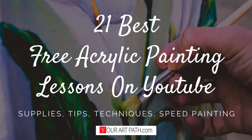 free step by step acrylic painting lessons for beginners