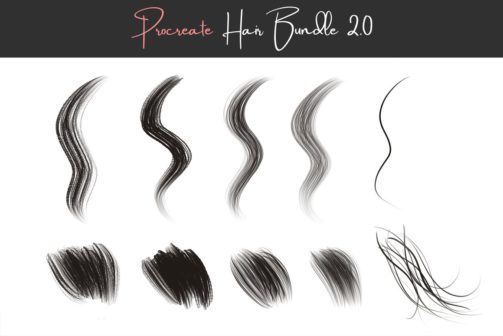 18 Procreate Hair Brushes for Believable Hair Painting - YourArtPath