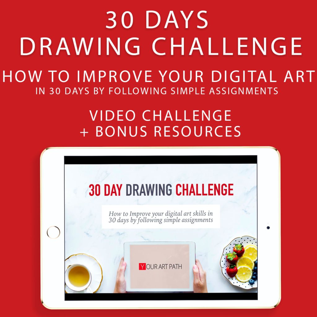 drawing challenge | digital art tutorial step by step