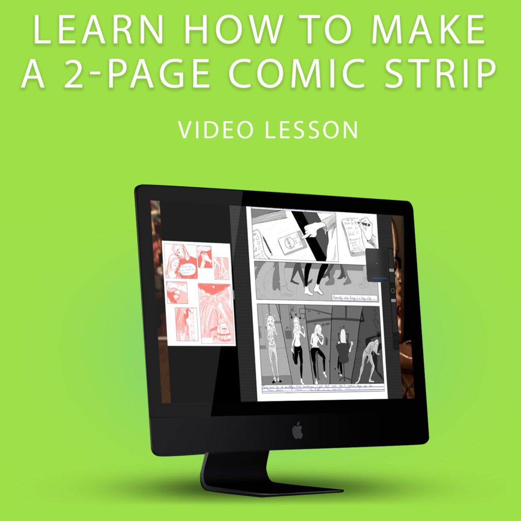 how to make a 2 page comic strip video tutorial