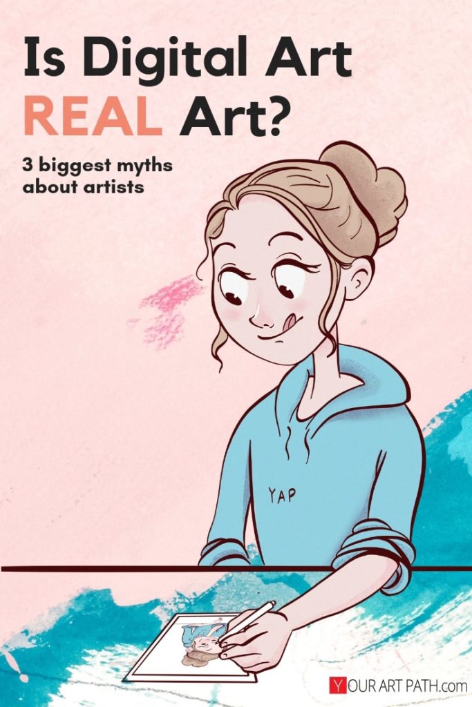 digital art tips for beginners | is digital art real art | myths about artists