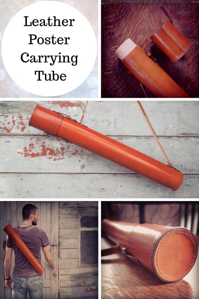 poster carrying case | leather map case | drawings tube