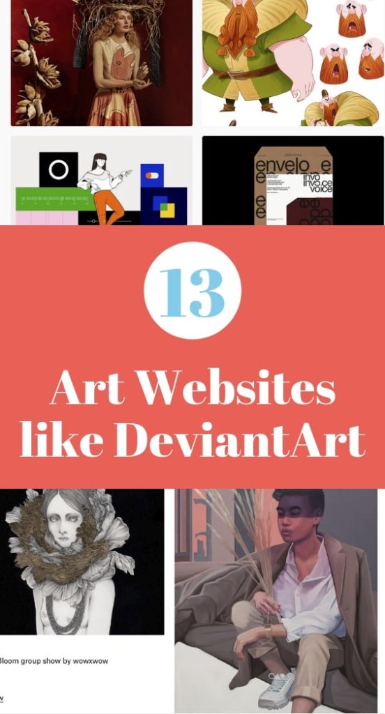 13 Art Website Sites Like DeviantArt where you can share your art online and find art inspiration ideas. | art sites like deviantart | online art communities | art sharing websites | share your art online | #art