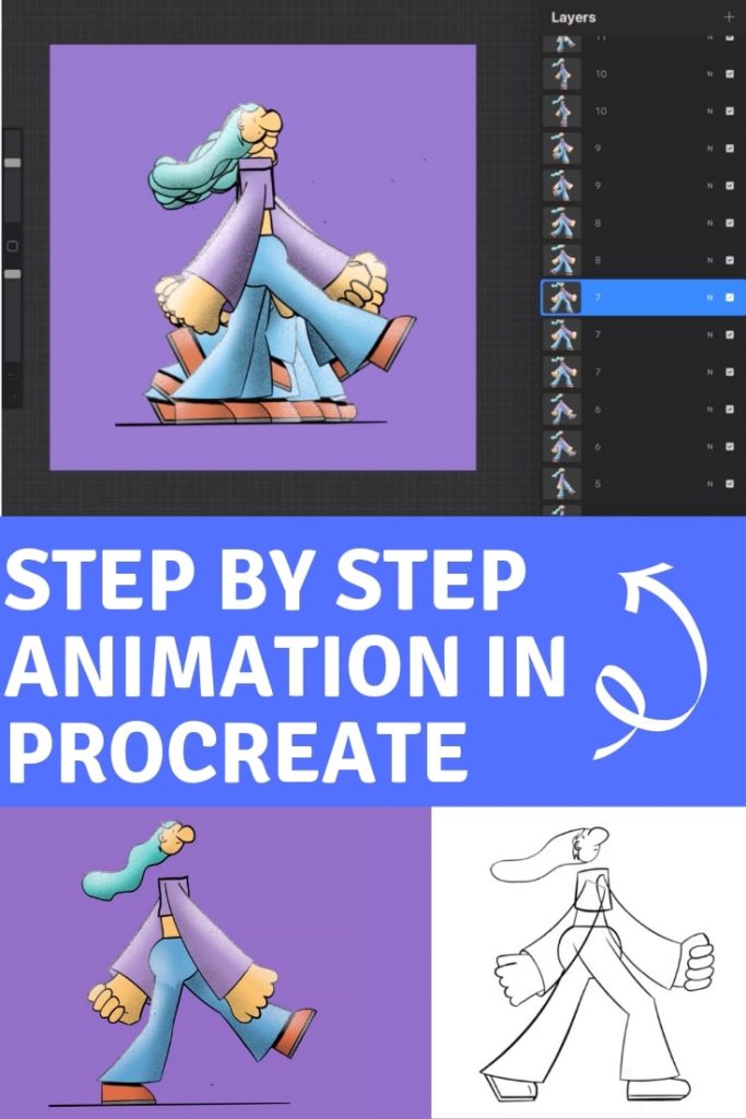 A beginners guide to creating GIFs with Procreate! 