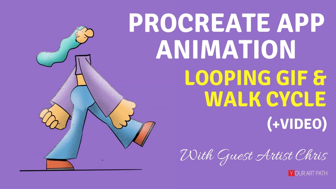 Procreate Animation On Ipad Looping Walk Cycle Yourartpath