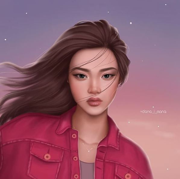 Beautiful digital painting portrait of a girl. Done using digital art, digital painting.