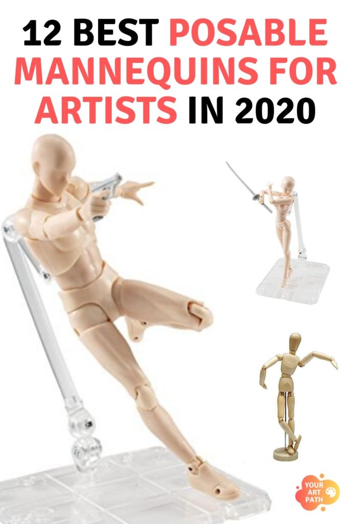 2 Pack Posable Wooden Mannequin Figure for Drawing, Wood Human