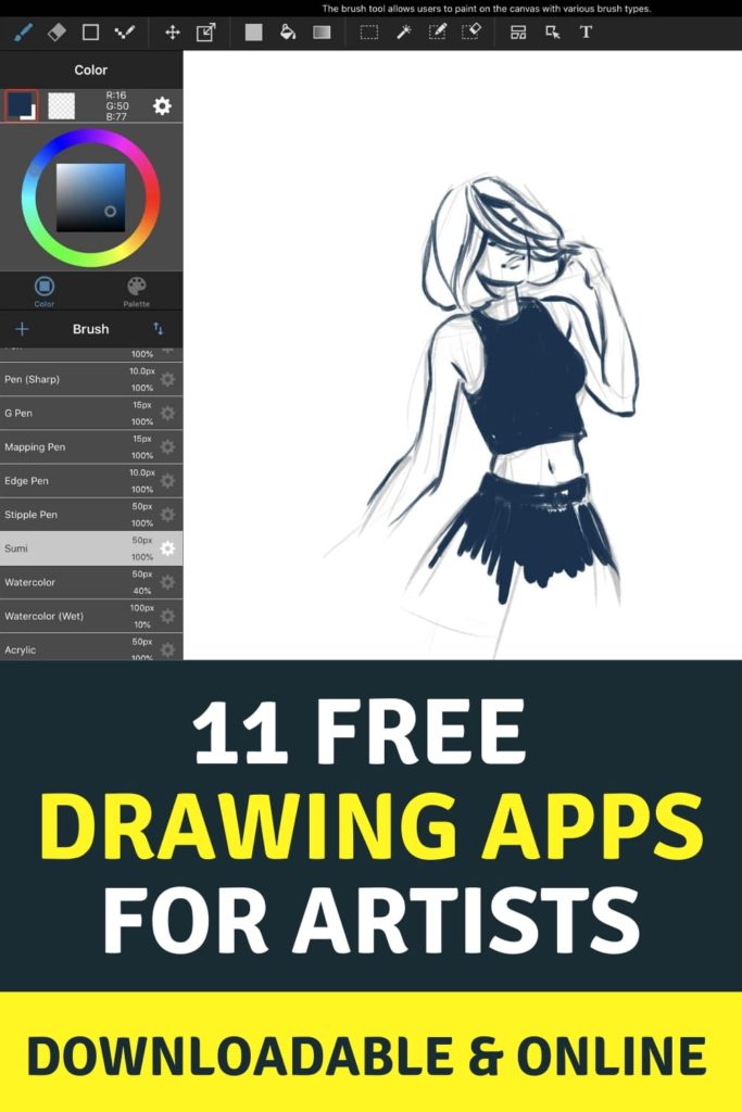 11 Free Drawing and Painting Software, Programs and Apps for Artists that you can use online and download! Paint, Draw and great Inspired Better and for Free!
