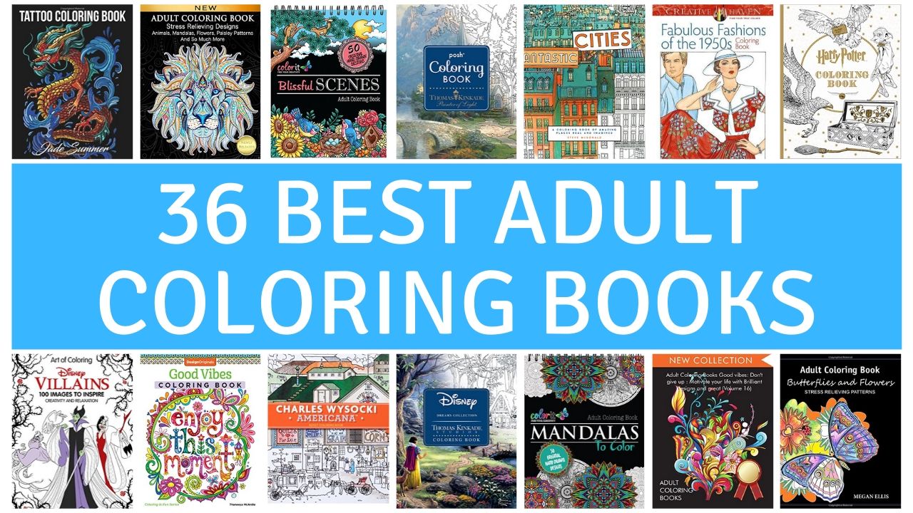 36 Best adult coloring books list. If you love coloring pages, then you will definitely find one for yourself amongst this list of 36 awesome coloring books! We cover mandalas, architecture, animals, Disney, nature, fashion, motivational quotes, fantasy and more! Come check out the full list of coloring pages for adults...