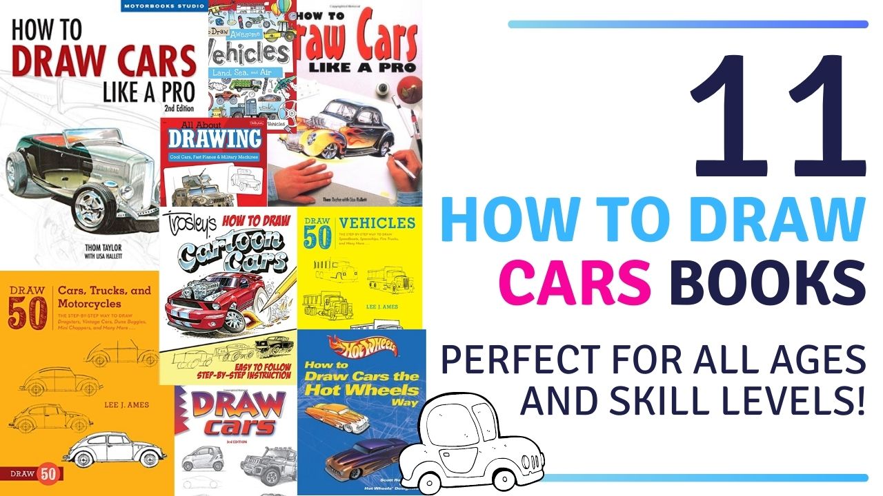 11 Best books that will teach you how to draw cars and other vehicles. These drawing guides are perfect for beginners and intermediate artists of all ages. So if you want to learn how to draw cars step by step for beginners, chose one of these 11 fantastic choices to get started.