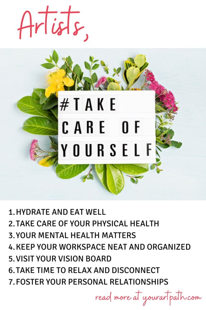 7 Self care tips for artists and creative people