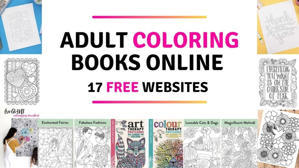 Adult Coloring Books Online - 17 Free Websites.