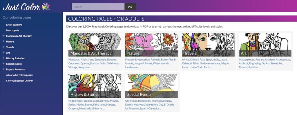 Best online coloring for adults: 7 free websites - Colorscapes