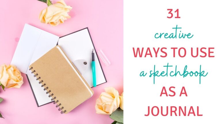 31 creative ways to use a sketchbook as a journal. Journaling ideas. Art journals. Journaling for artists.