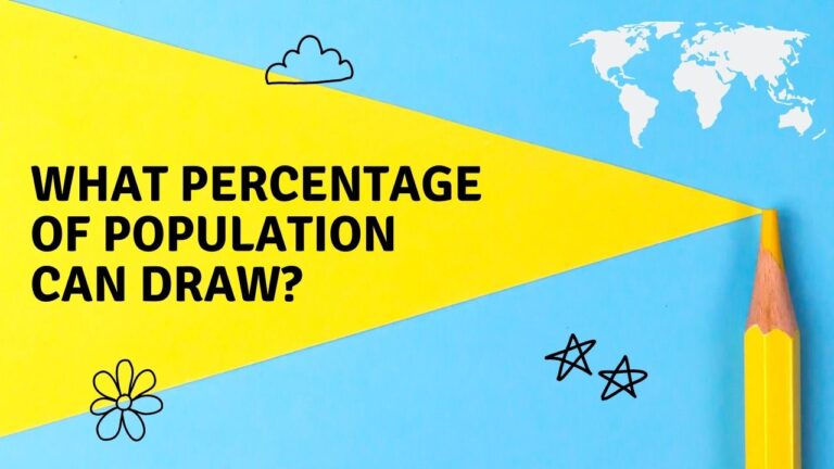 what percentage of the population can draw?