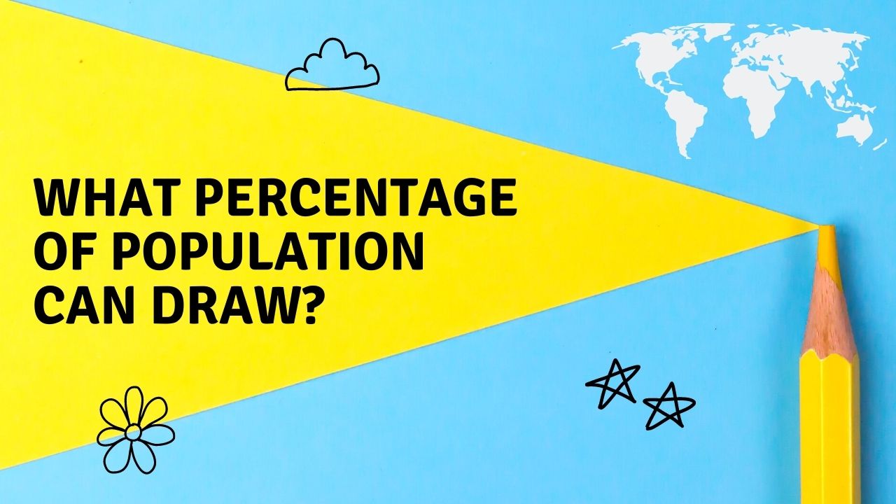 what percentage of the population can draw?