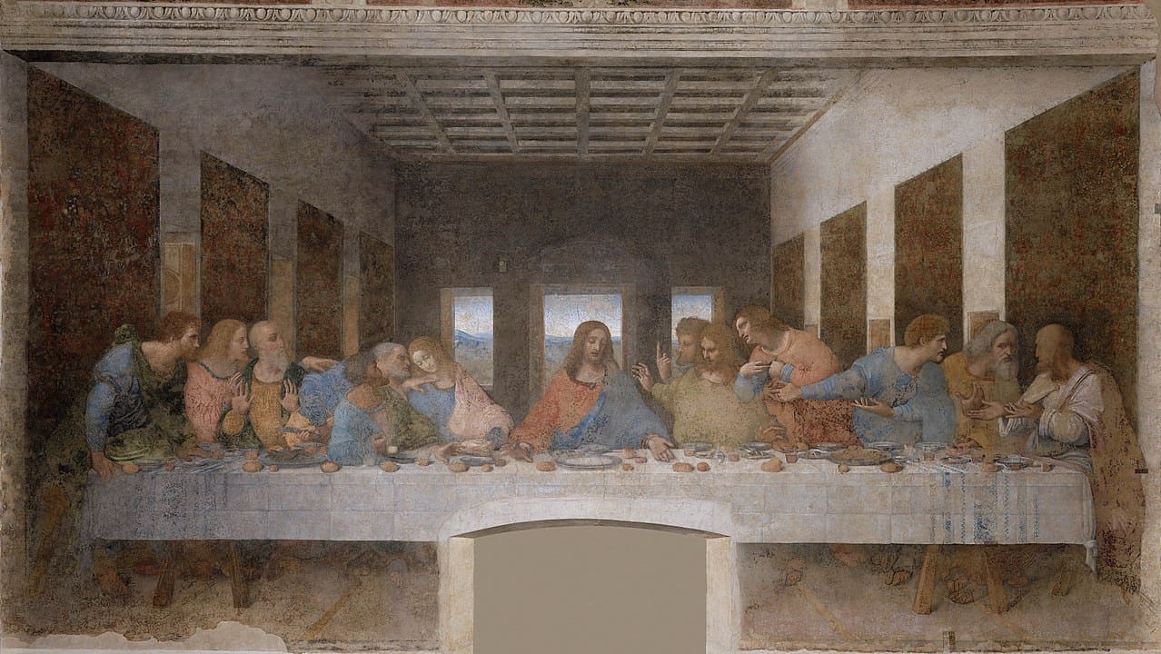 Example of emphasis in art - The Last Supper, Leonardo da Vinci (1494-1499)