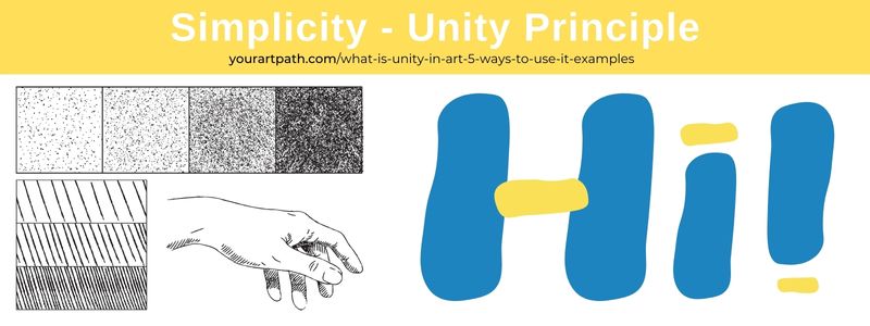Unity Principle in art - examples of simplicity