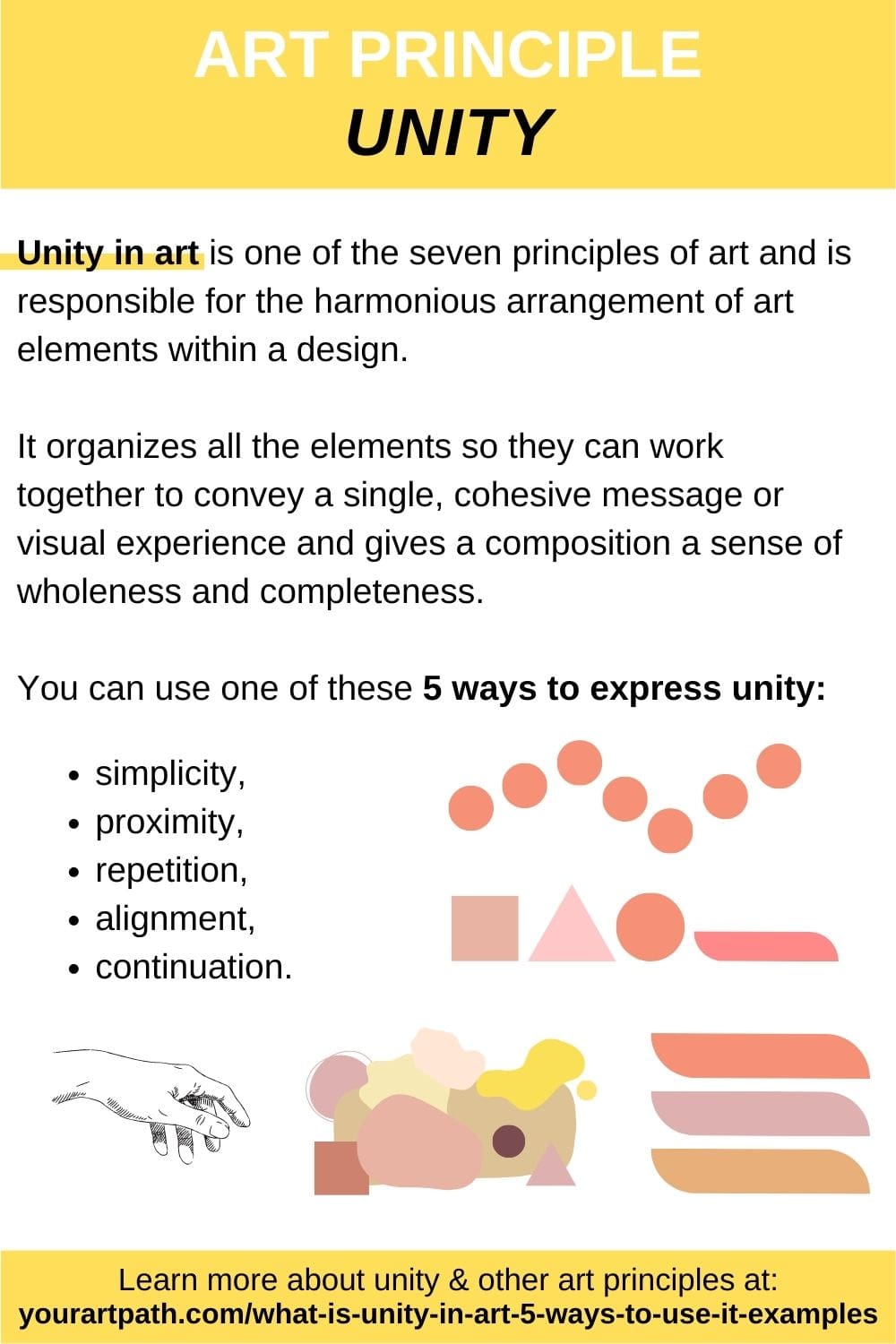 Harmony, Unity, Variety, Pattern, Scale, Line, Shape, Color, Texture