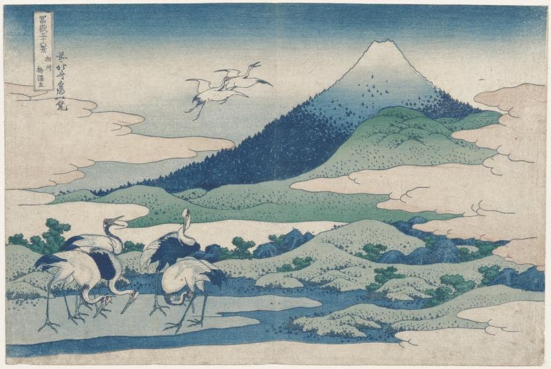 Umezawa Manor in Sagami Province, created in 1830-1835 by Katsushika Hokusai