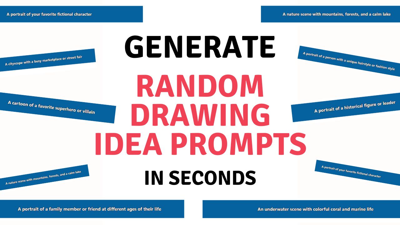 Art Prompt Generator - Random Drawing Ideas - YourArtPath