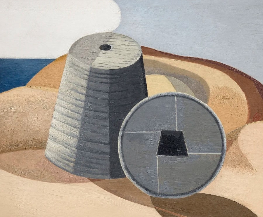 Mineral Objects (1935) by Paul Nash. Original from The Yale University Art Gallery, via Raw Pixel