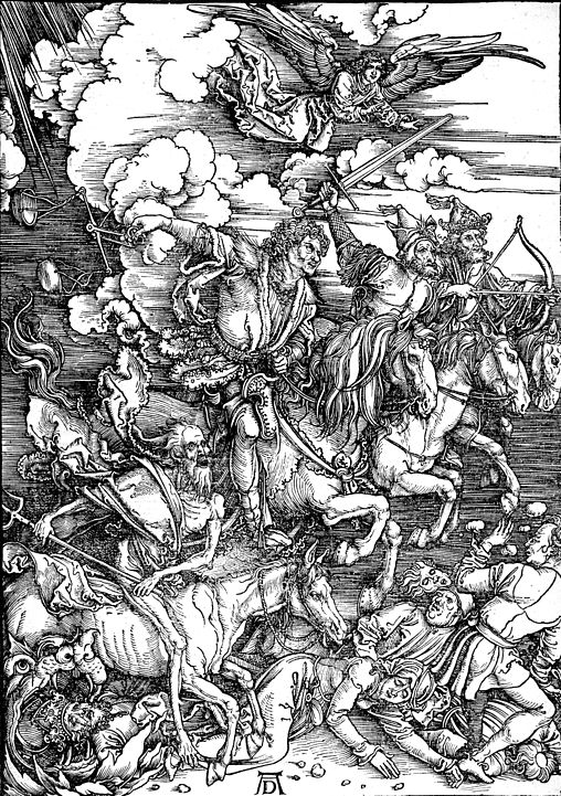  The Four Horsemen of the Apocalypse (1498) by Albrecht Dürer. Public domain, via Wikimedia Commons (as an example of movement in art.)