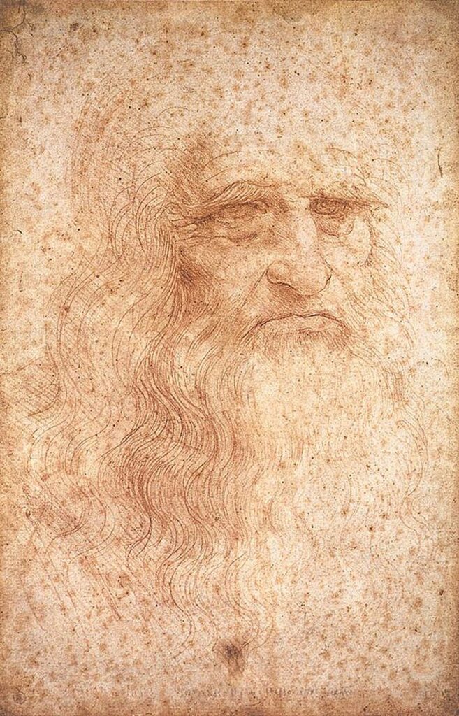 Leonardo da Vinci, Portrait of a Man in Red Chalk, c.1512

