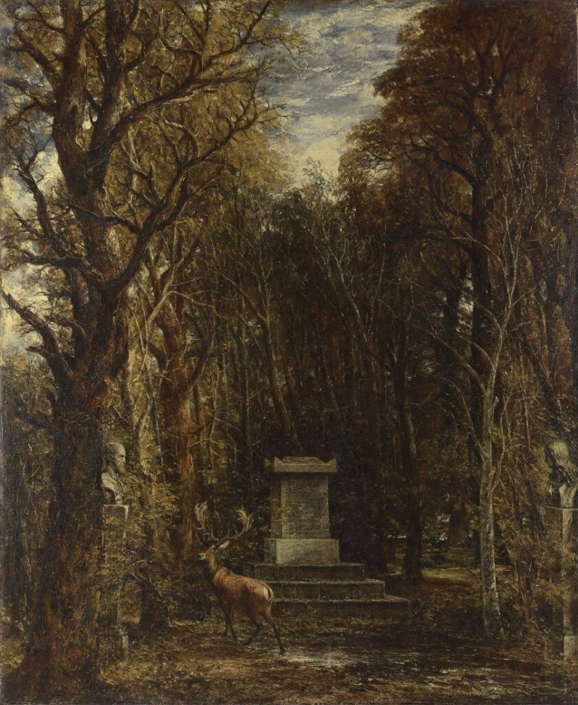 "Cenotaph to the Memory of Sir Joshua Reynolds" by John Constable can be categorized as a progressive rhythm type. 