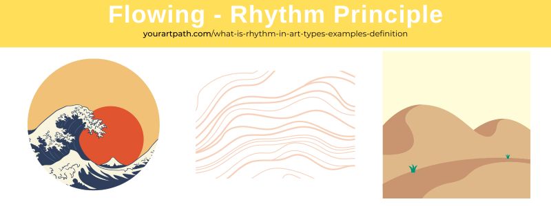 Flowing Rhythm Principle Art Examples
