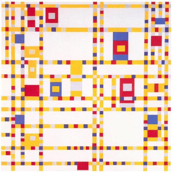Piet Mondrian – Broadway Boogie Woogie as an example of irregular pattern