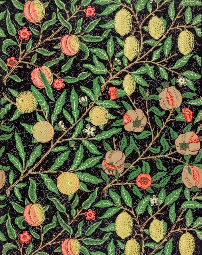 William Morris's Fruit as an example of natural pattern principle
