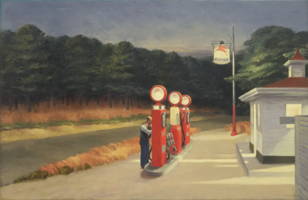 Gas (1940) by Edward Hopper; Public domain